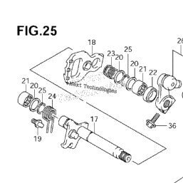 Hayabusa shift lever shafts
