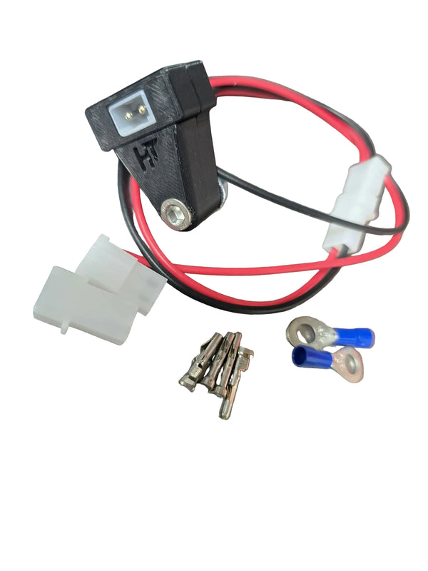 Battery charge quick connect kit with mount