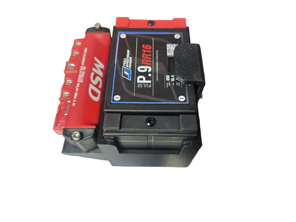 Battery box with msd relay mount