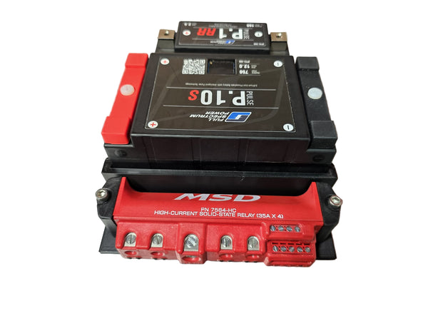 24v battery box with MSD relay mount
