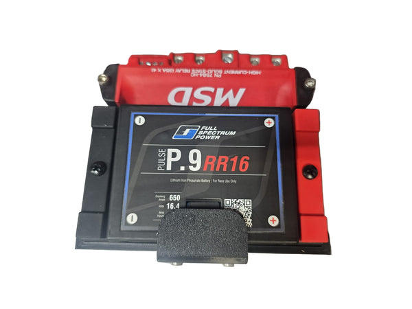 Battery box with msd relay mount