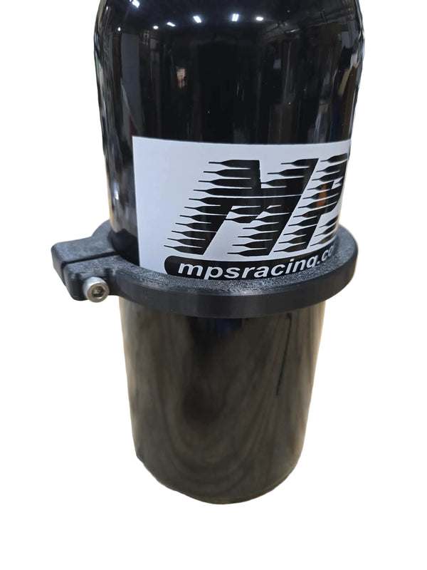 Bottle bracket safety clamp