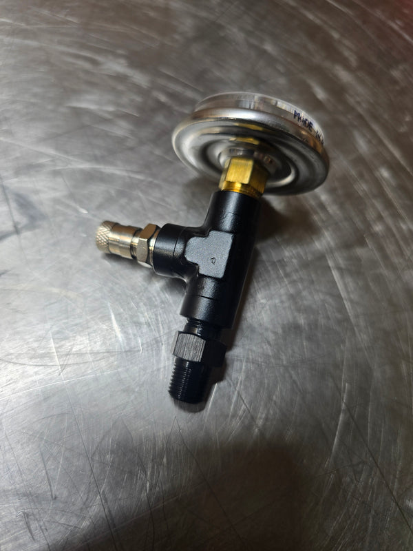 Air gauge swingarm assembly