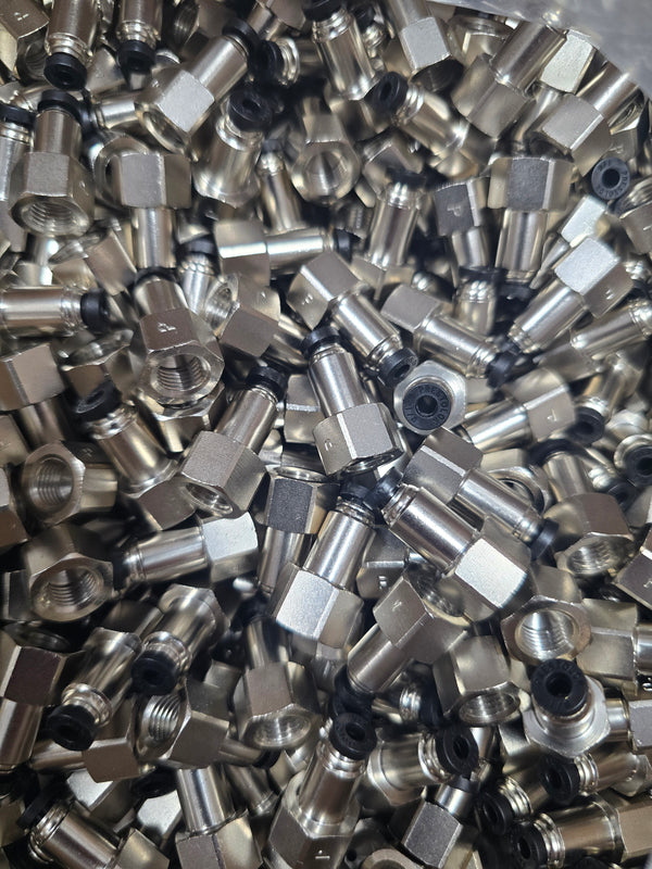 Nitrous nozzle to poly adaptor